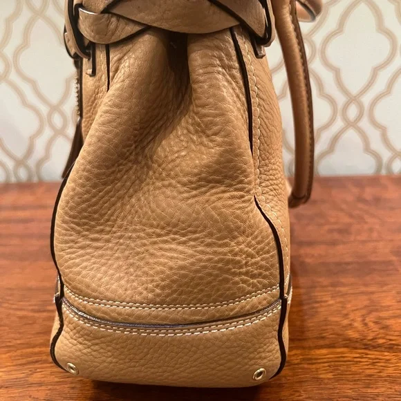 Coach Hampton Braided Pebbled Leather Bag - Picture 4 of 15